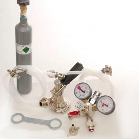 Kit d accessoires avec tete de fut type A, tuyau à bière de 7 mm et 0,5 kg Bouteille CO2 (1/3)
