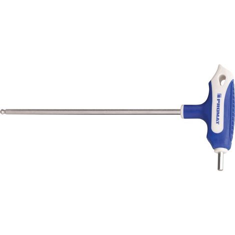 Chiave a brugola con chiave a croce SW 2,5mm, lama L.100mm con divisore laterale e testa a sfera PROMAT
