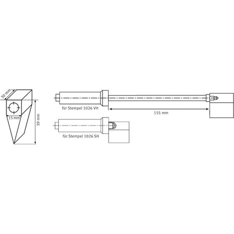 schweisskraft Ersatz-Kohle 30° seitlich gebohrt M10 Gewinde (1/2)