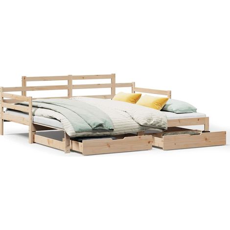 Maison Exclusive - Divano Letto Estraibile con Cassetti senza Materasso 80x200 cm