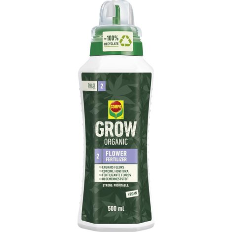 COMPO Concime Liquido GROW Fase ll, Sviluppo Fioritura, 500 ml (1/5)