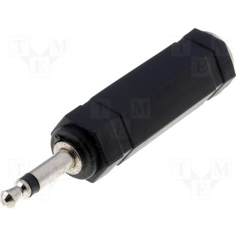 Adaptador JACK 3,5 Macho Mono A JACK 6,3 Hembra Mono  13.200