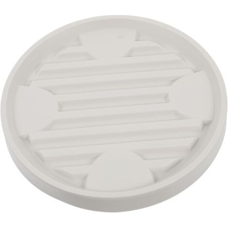 Chariot à roulettes beige pour pots de fleurs, diamètre intérieur 16.3 cm, pour intérieur et extérieur, 1 pièce (1/5)