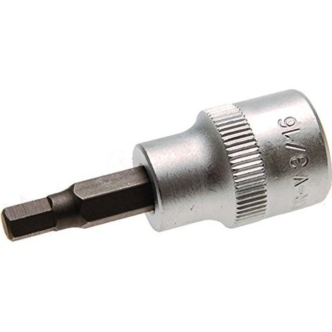 BGS Embout d'entraînement carré femelle 10 mm (3/8") hexagone femelle 3/16" - 2722