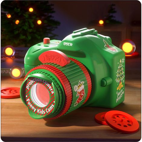 Projecteur De Diapositives - Projecteur Éducatif Pour Enfants - Veilleuse Noël - Projection Lumineuse À Distance Réglable - 1 Pièce