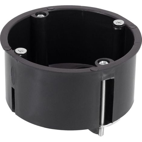 Caja de Mecanismos Universal Empotrable para Pladur Ø72x48 mm Negro