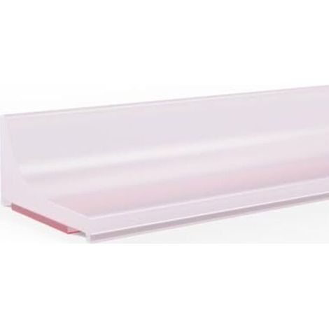 Self-adhesive silicone water retention strip for countertops, silicone shower barrier, anti-overflow bar for walk-in showers, suitable for kitchens and bathrooms, transparent, 305cm (1/4)
