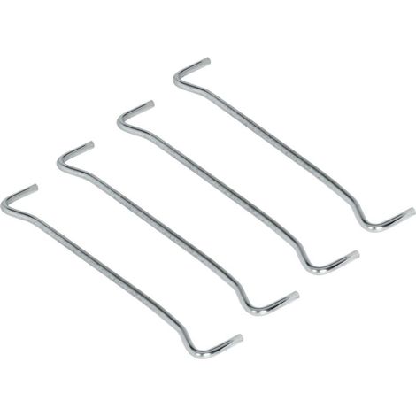 Set di 4 tasselli svedesi in acciaio nichelato per fissaggio a scomparsa – Ø 5 mm – Lunghezza 224 mm – Portata 20 kg per pezzo (1/2)