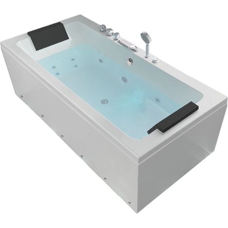 Vasca da bagno Idromassaggio Bianca SPA Cromoterapia 170x80cm – Vittoria (1/4)
