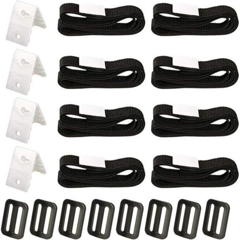 Kit De Fixation Pour Bache Piscine, Sangle De Bâche À Bulle, Sangle Et Clips Bache, Kit De Fixation De Bobine De Couverture A194 (1/4)