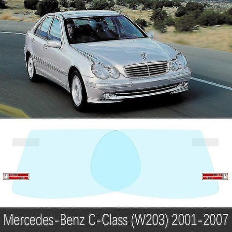 Film de protection pour rétroviseur intérieur Mercedes-Benz Classe C W203 W204 W205 (2001-2020) - Accessoires autocollants anti-buée et imperméables - Classe C (W203) 2001-2007 (1/5)