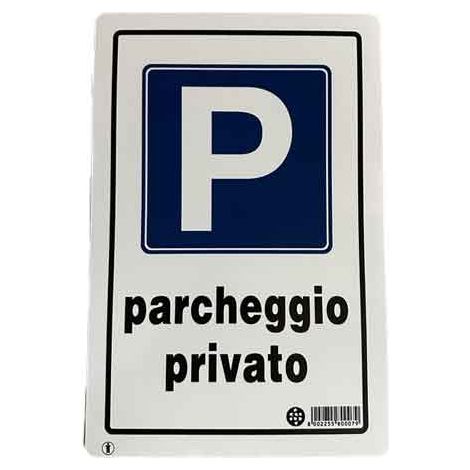 PANNEAU 'STATIONNEMENT PRIVÉ' 20x30 cm