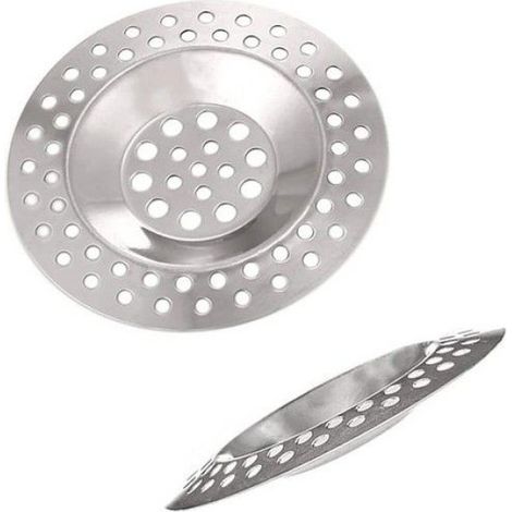 4 pièces Filtre évier, Acier inoxydable, Diamètre 75mm, Anti-bouchon, Cuisine Salle de bain (1/5)