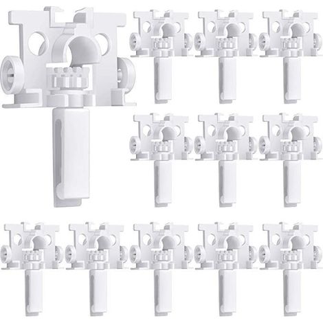 Kit de 12 languettes de réparation pour stores verticaux, lamelles de rechange, pièces de fixation pour stores verticaux et accessoires de rideaux. (1/5)