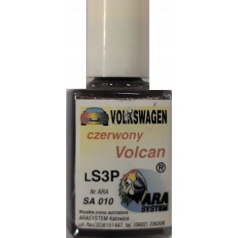 Reparación de arañazos en la pintura del Seat LS3P Volcan RED, 10 ml Arasystem (1/5)