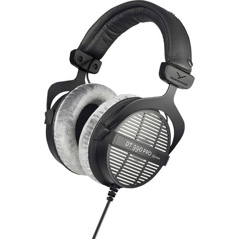Beyerdynamic DT 990 PRO Circumaural Schwarz, Grau - Kopfhörer (Circumaural, kabelgebunden, 5 - 35000 Hz, 96 dB, 3 m, Schwarz, Grau) (1/3)