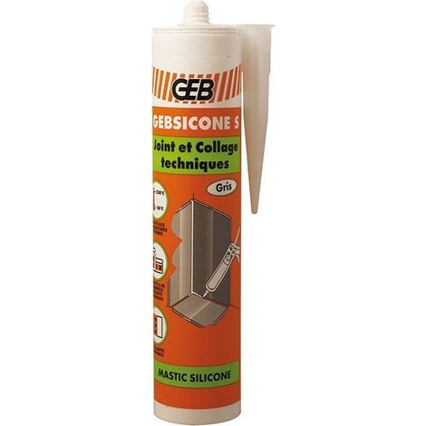 890053 Gebsicone S Mastic Silicone Grigio Cartuccia 310ml