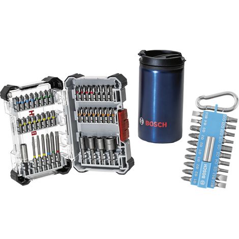 BOSCH Schrauberbit-Set Extra Hard & Karabiner 65-teilig inkl. Becher (1/5)