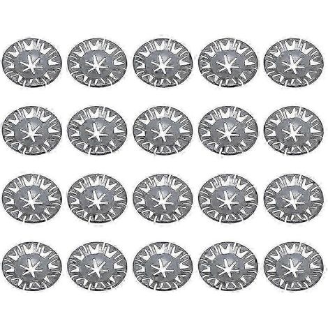 20 ou 50 clips de remplacement pour écran thermique d'échappement, écran thermique sous caisse, clips métalliques et rondelles N90796501 (1/5)