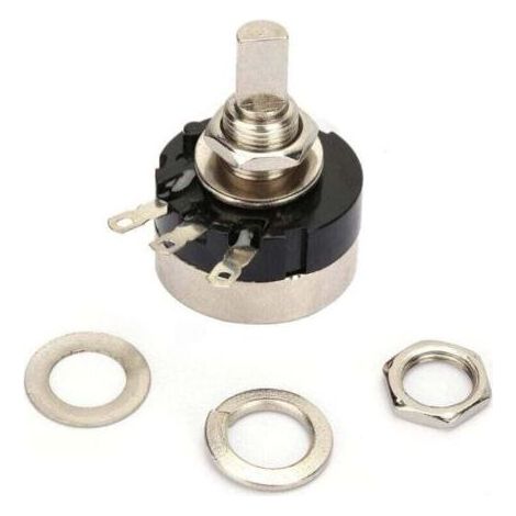 ALLIANDISRV24YN20F Potentiomètre 5K B502, 2W Potentiomètre 5K Résistance de Potentiomètre à Cercle Unique, B502 Potentiomètre à Film de Carbone à Cercle Unique Haute Précision A (1/4)