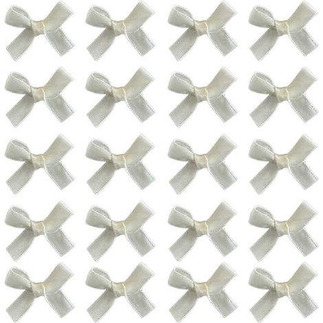 Lot de 20 épingles à cheveux décoratives pour fille, avec nœud papillon et dents intérieures résistantes. Pince à cheveux décorative pour frange et nœud papillon.-White (1/5)