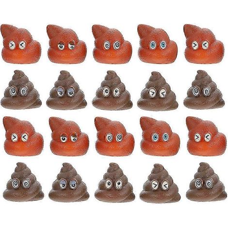 Un ensemble de 20 jouets éducatifs en forme de crottes de chien réalistes comprend un jeu de lancer de crottes de chien. (1/5)