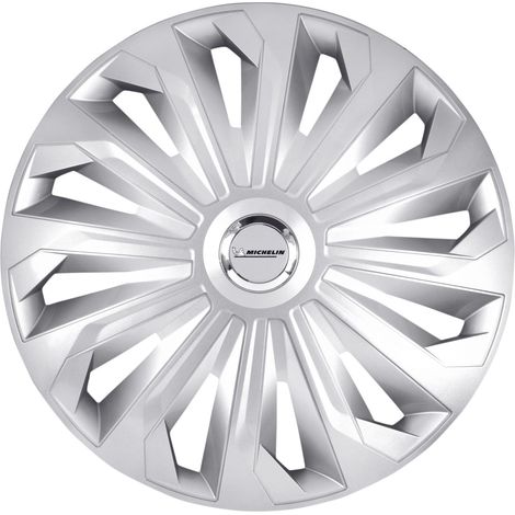 Michelin Radzierblenden Monique 35 cm (14 Zoll) silber 4 Stück Reifen & Felgen