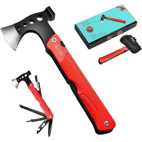 Multitool Beil Axt Camping Survival Werkzeug Geschenke Männer Papa (1/5)