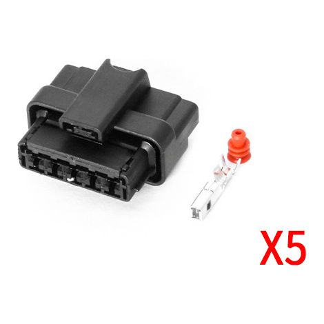 Connecteur de faisceau de câblage automobile mâle/femelle DJ7057K-2.8-11/21, référence 953600-1, avec bornes à 5 broches (1/4)