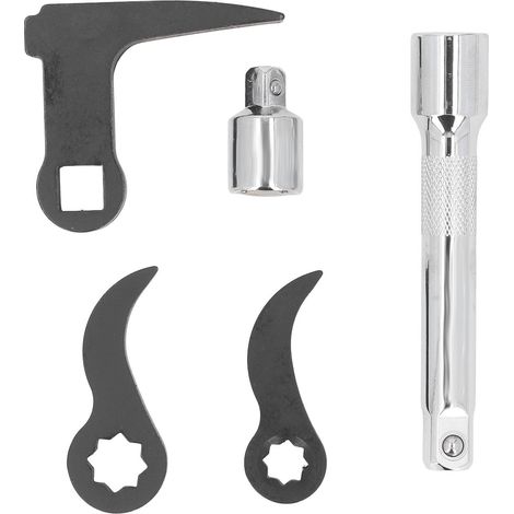 Adapterköpfe für 1/2"- und 3/8"-Stern- und 1/2"-Vierkantantrieb-L-förmige Brechstangen mit Verlängerung, Nabenentfernungswerkzeuge zum Heben und Hebeln (1/5)