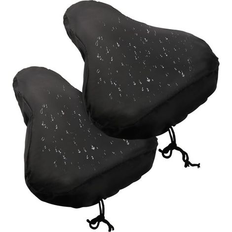 pièces - Housse de selle imperméable - Housse de selle de vélo - Anti-poussière et hydrofuge - Convient à toutes les selles - Zwart - Universel - Tissu Oxford 210D - 2427cm (1/5)