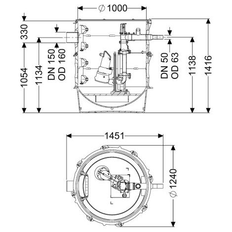 -Pumpstation Aquapump XL Tronic, STZ 2500-S1, ATEX