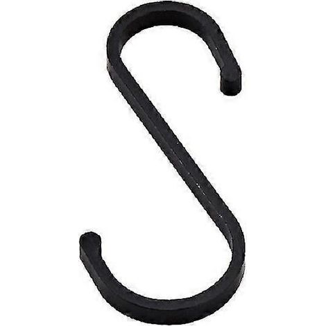 Crochet métallique en forme de S, crochet de cuisine portable, crochet en S multifonctionnel pour barre transversale, crochet de penderie, crochet plat en S, crochet double en S pour porte de placard