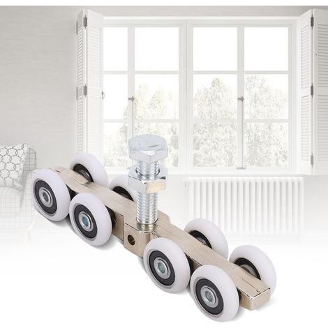Poulie à roulettes pour porte coulissante, idéale pour une chambre ou une salle de réunion. (1/5)