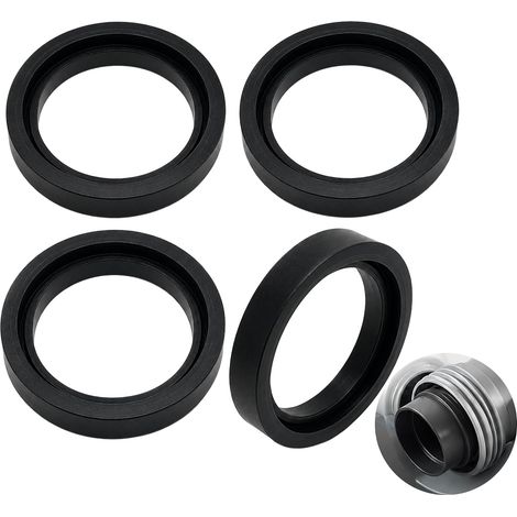 Joint Pompe Piscine en Silicone, Lot de 4 Joints Toriques Noirs, Joint Connecteur Spa et Joint Étanchéité Spa, Compatible avec Intex Pure Spa 11699, Bagues de Rechange (1/5)