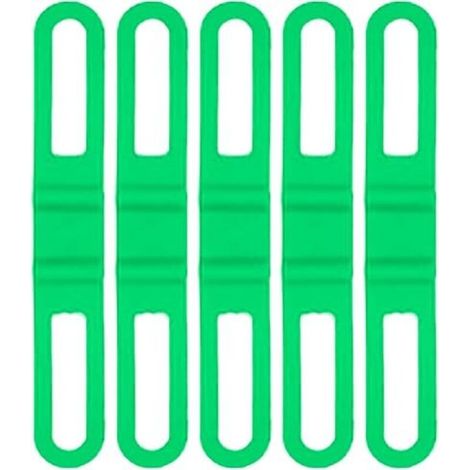 Lot de 5 bandes élastiques en silicone pour vélo, lampe de poche, support de remplacement pour éclairage de vélo