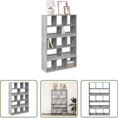 Rangement livres - Bibliothèque sonoma gris 100x33x156,5 cm bois d'ingénierie (1/5)