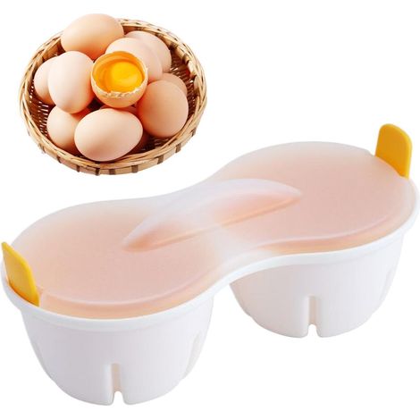 Cocedor de huevos para microondas, escalfadores rápidos de huevos, cocedor de huevos pasados por agua, utensilio de cocina, utensilios de cocina, para huevos duros y pasados por agua