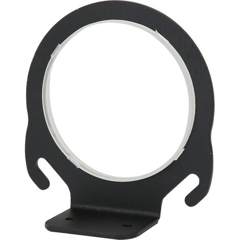 Support pour sèche-cheveux en aluminium sans trous, accessoire de rangement léger (9481BS, noir mat) (1/5)
