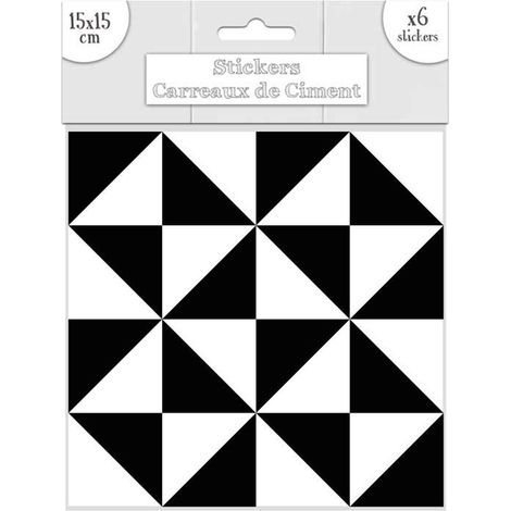 Ensemble de 6 stickers carreaux de ciment multiples