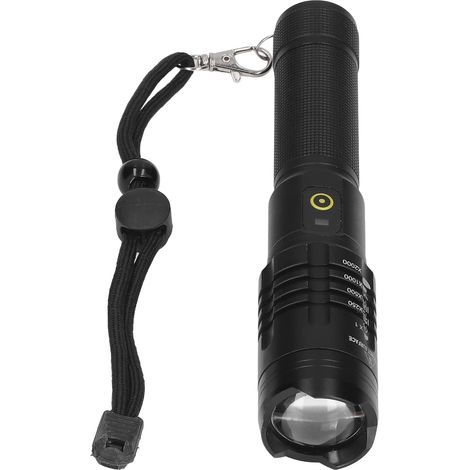 Wiederaufladbare LED-Taschenlampe mit 5000 Lumen – 5 Modi – Taktisch – Tragbar – Für Outdoor-Camping und Notfälle