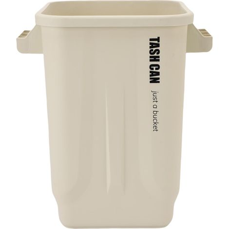Poubelle de cuisine, poubelle à compost, corbeille à déchets domestique de grande capacité pour chambre à coucher, bureau, salle d'artisanat, blanche (1/5)