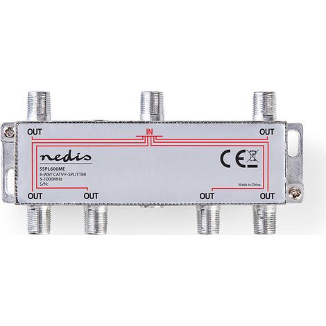 Catv splitter 5 - 1000 mhz einfugungsdampfung 100 db anzahl der ausgange 6 75 ohm zink (1/5)