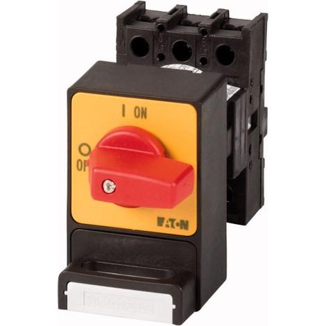 Inter anti-panique 3p 25A cadenassable manette rouge encastré 000044974 EATON P1-25/E/SVC(S)-RT