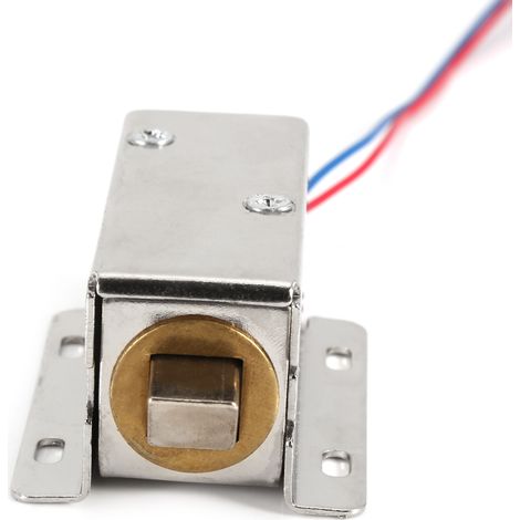 Solénoïde compact 12 V CC, commande électromagnétique, serrure de tiroir d'armoire électrique (1/5)