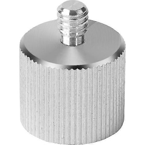 1 Stück Adapter für Gewinde-Laser-Nivelliergerät-Entfernungsmesser-Stativ, Silber (1/4)