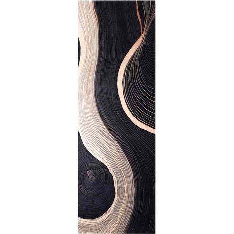 Alfombra de cocina Negro 180 x 60 cm Terciopelo vidaXL (1/5)