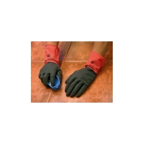 3l guante latex flocado limpieza industrial ecobic gry t-10 bl17 (caja 12 unidades)