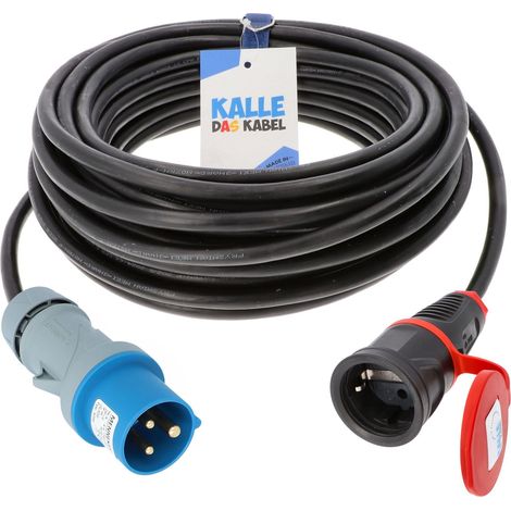 Kalle Adapterkabel CEE 230V 16A 1,5mm² auf Schuko IP44 15 Meter (1/3)