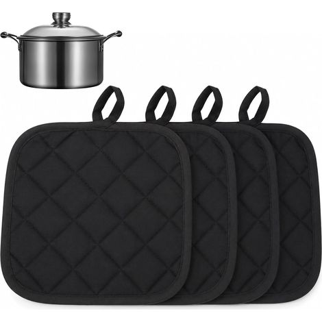 4PCS 20CM Coussinets Lavables Cuisine, Protège-Mains Résistants à la Chaleur pour Four, Pâtisserie, Barbecue et Cuisine, Protège Contre la Chaleur (1/5)